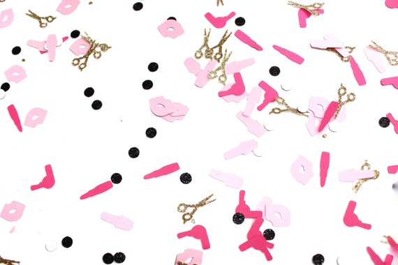 Hair Makeup Confetti Pink Makeup Confetti Makeup Party Decor