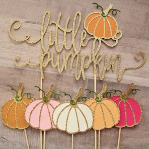 Little Pumpkin Cake Topper | Little Pumpkin Party | Little Pumpkin 1st Birthday | Autumn Birthday | Fall Birthday | Thanksgiving Birthday