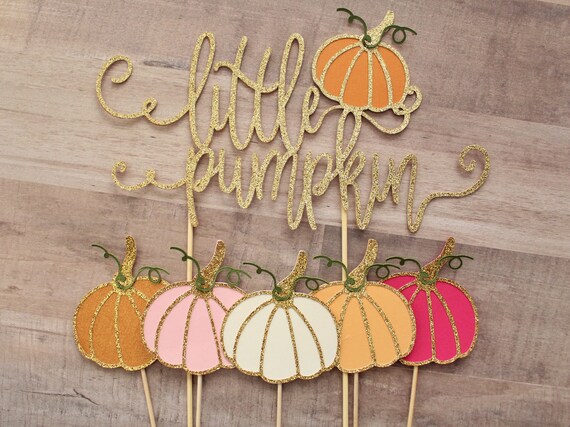 Little Pumpkin Cake Topper | Little Pumpkin Party | Little Pumpkin 1st Birthday | Autumn Birthday | Fall Birthday | Thanksgiving Birthday Il_570xn