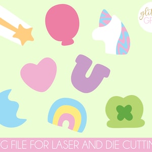 Lucky Charms SVG / Marshmallow Laser Cut File / Cereal Cricut File / You are my Lucky Charm Silhouette File / St. Patrick's Day SVG