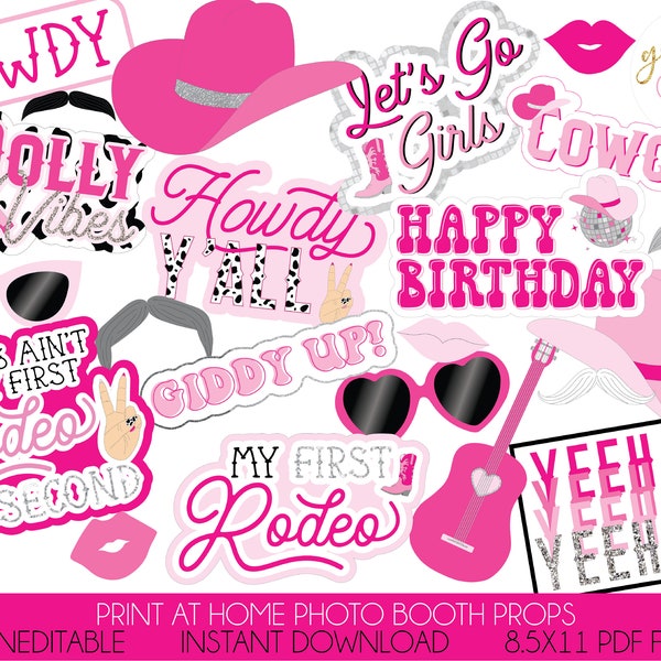 Cowgirl Photo Booth Prop - Etsy