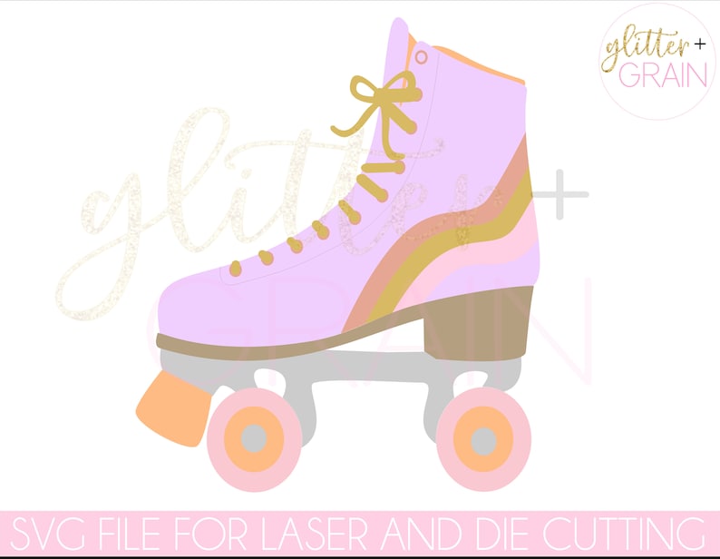 Roller skate svg Groovy svg svg retro style svg 70s style cut file svg for signs cut file for shirts tetro design svg image 1