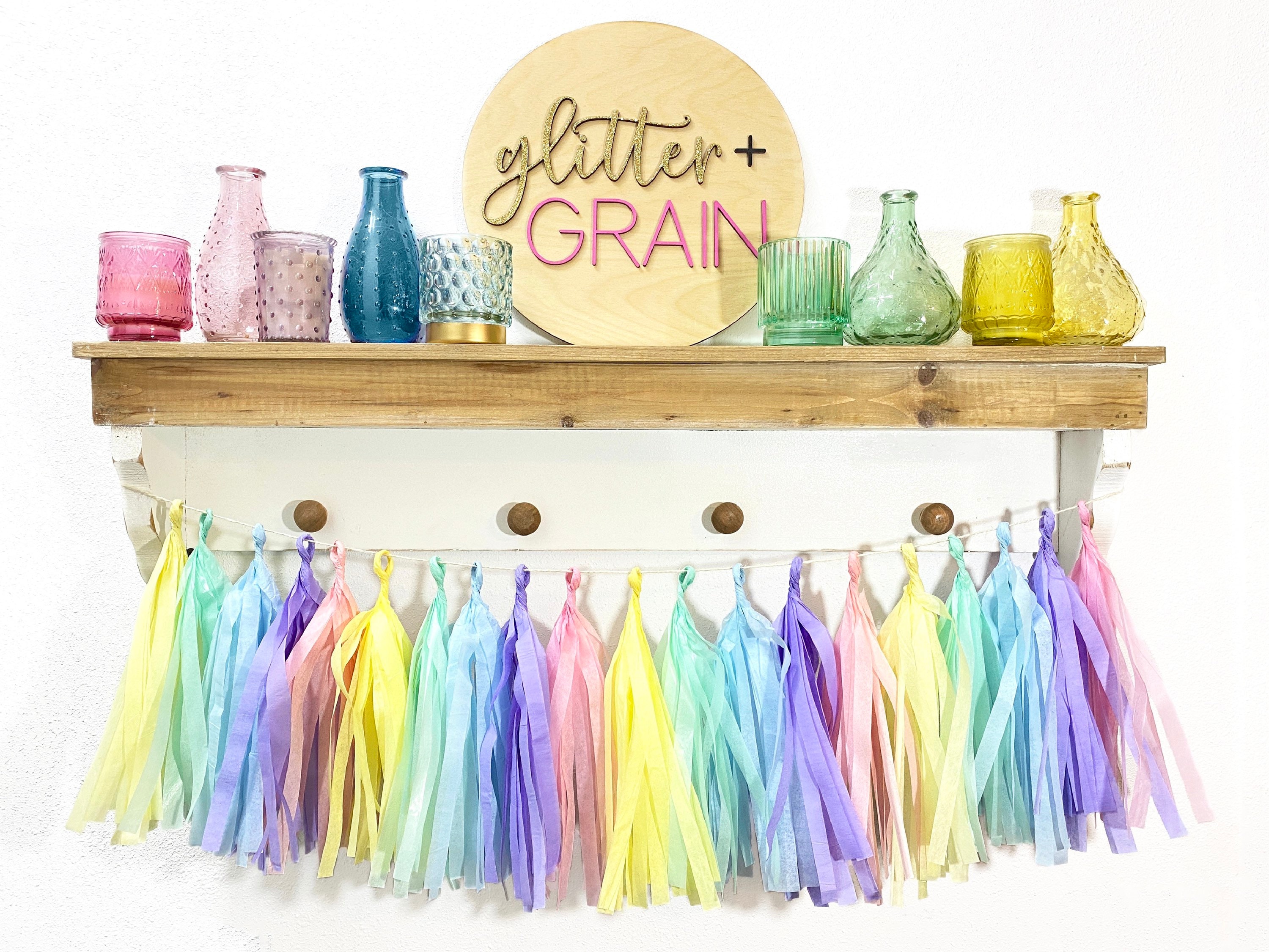 Tassel Garland Tassel Banner Rainbow Tassel Garland Etsy
