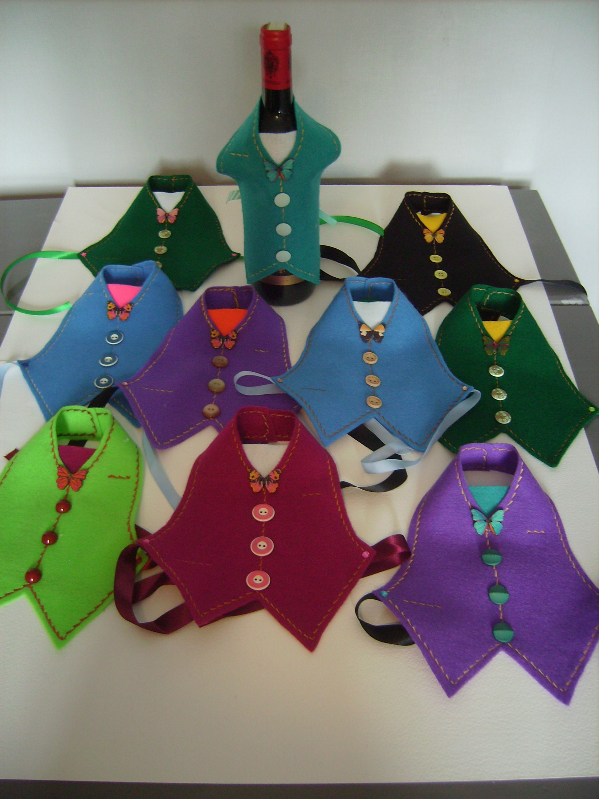 Wine Bottle Jacket Individual Designs Various Colours Etsy UK