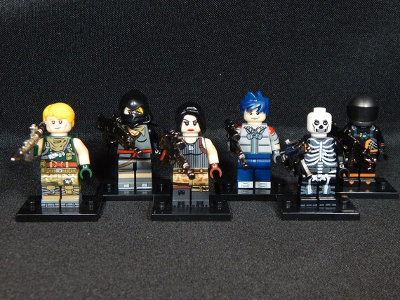 Fortnite Set Of 6 Minifigs Jonesy Ramirez Ninja Sarah A C Etsy - image 0