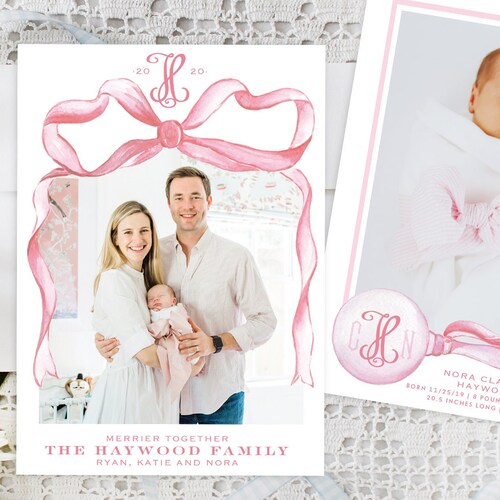 PRINTABLE Birth Announcement Baby Boy Monogrammed Crest - Etsy