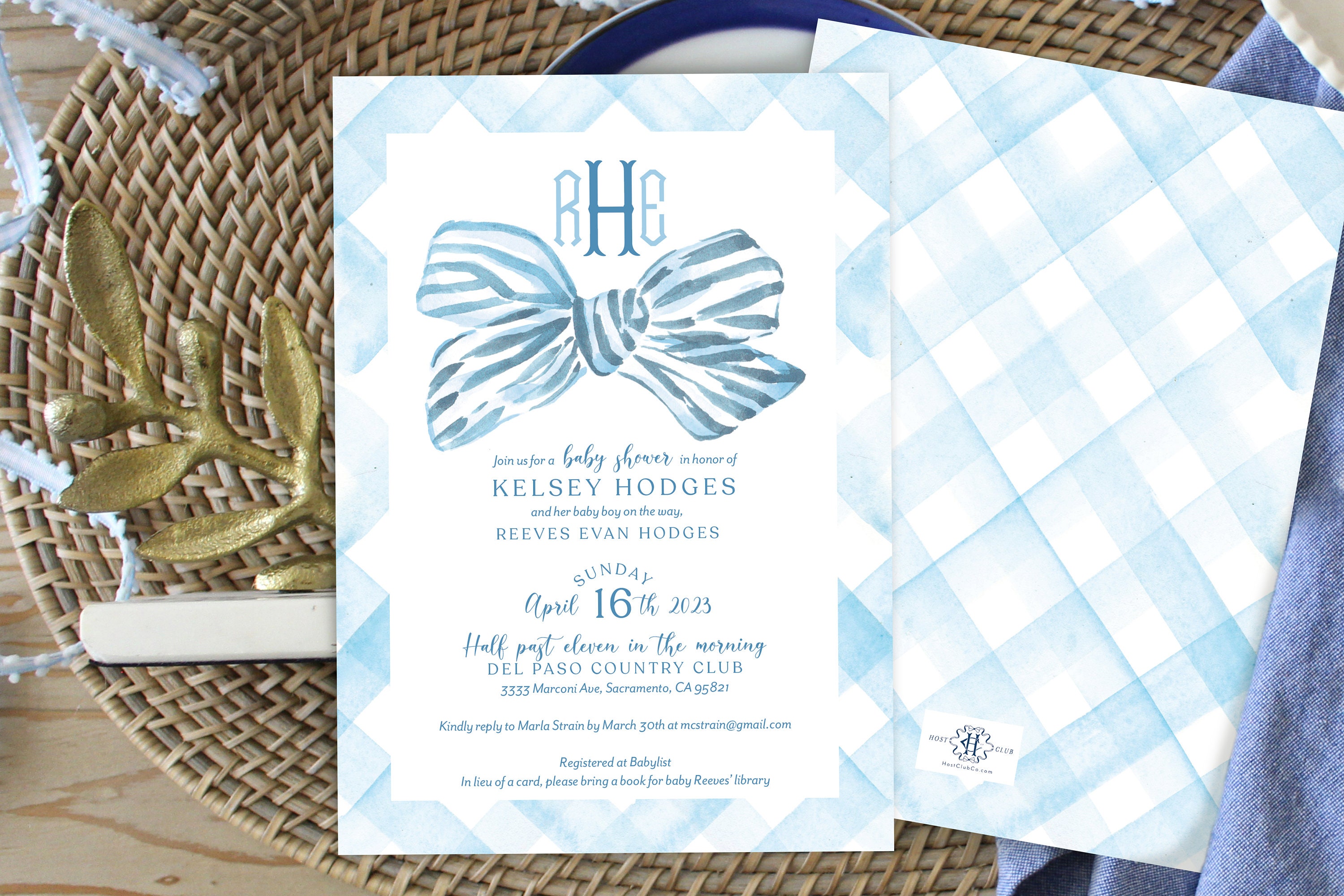 Printable Baby Boy Shower Invitations