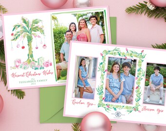 PRINTABLE Holiday Cards | Warmest Christmas Wishes | Pink Palm Beach