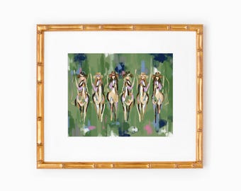 Lámina artística para el hogar / Chicas de rodeo