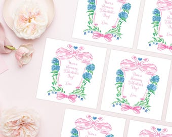 Tarjeta de San Valentín IMPRIMIBLE / Descarga digital / Escudo floral floreciente