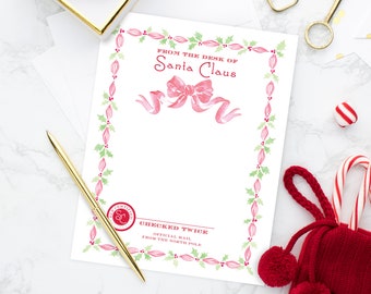 PRINTABLE Letter FROM Santa | Santa Claus Official | Mail from the North Pole