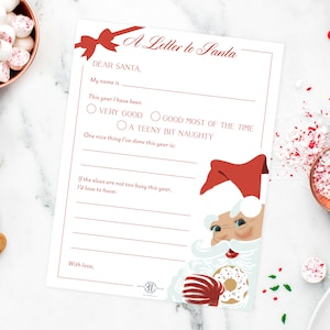 PRINTABLE Letter to Santa | Old Kris Kringle | Christmastime | Dear Santa