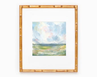 Lámina artística para el hogar / Campo y cielo