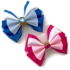 Sleeping Beauty Hair Bow | Princess Aurora Hair Bow |  Make It Pink Hair Bow | Make It Blue Hair Bow | 4 inch Bow |
