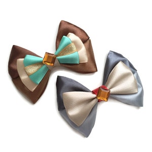 Lady & The Tramp Inspired Disney Hair Bows Lady and the Tramp Hair Bows 4 inch Hair Bow image 1