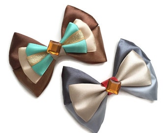 Lady & The Tramp Inspired Disney Hair Bows | Lady and the Tramp Hair Bows | 4 inch Hair Bow