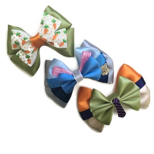 Zootopia Hair Bow Judy Hopps Hair Bow Nick Wilde Hair Bow Disney Inspired Hair Bow 4 inch Hair Bow image 4