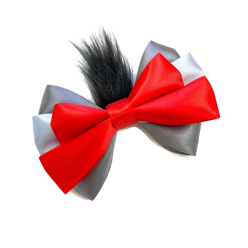 Aristocats Marie Hair Bow Marie Toulouse Berlioz Disney Character Inspired Hair Bows Aristocats Hair Bows 4 inch Bows Berlioz (grey)