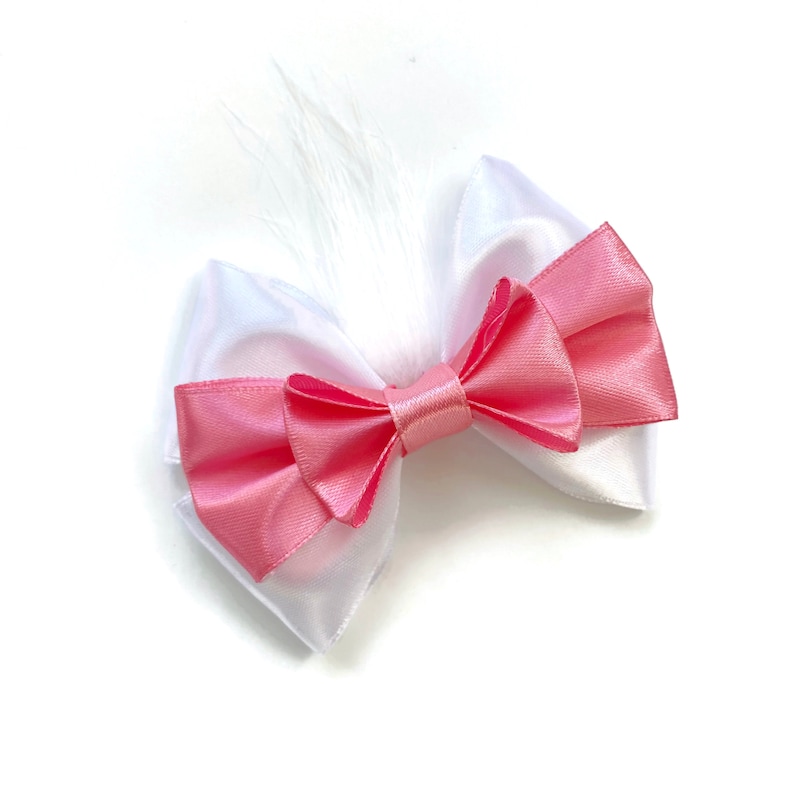 Aristocats Marie Hair Bow Marie Toulouse Berlioz Disney Character Inspired Hair Bows Aristocats Hair Bows 4 inch Bows Marie (pink)