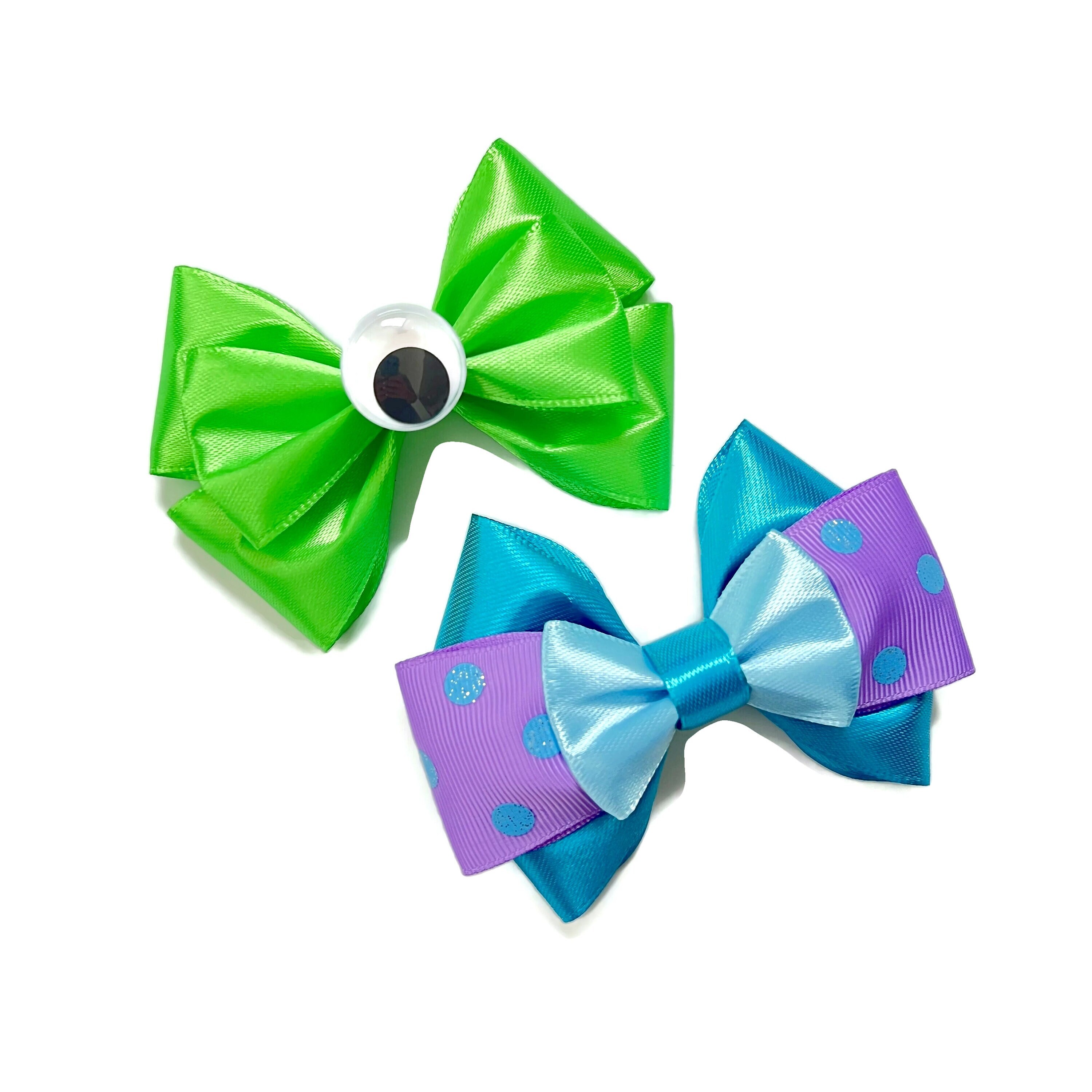 Monsters Inc Hair Bow | Sully & Mike Wazowski Hair Bows  display picture 2