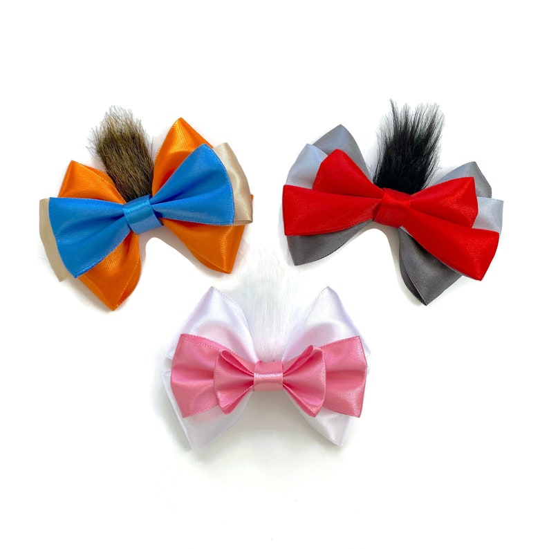 Aristocats Marie Hair Bow Marie Toulouse Berlioz Disney Character Inspired Hair Bows Aristocats Hair Bows 4 inch Bows Whole Set