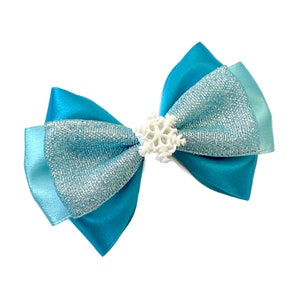 Elsa Anna Olaf Disney Frozen Inspired Character Hair bow Elsa Hair Bow Anna Hair Bow Olaf Hair Bow 4 inch Hair Bow Elsa