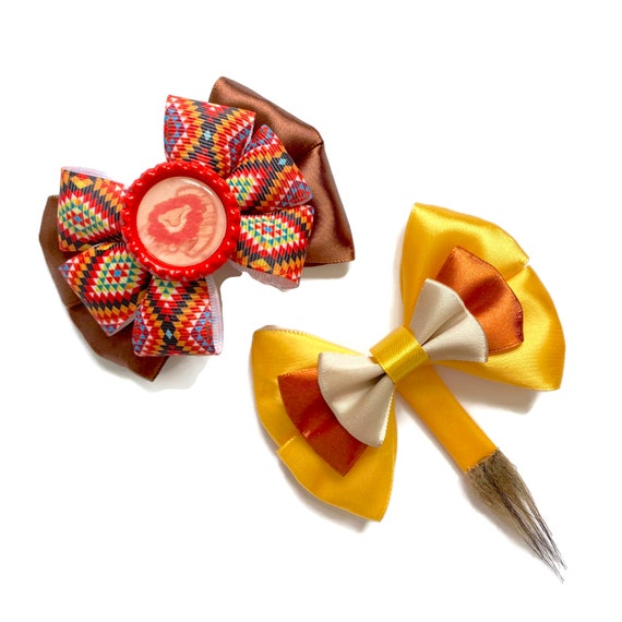 Lion King Hair Bow Simba Hair Bow Animal Kingdom Hair Bow Etsy