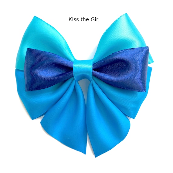 Little Mermaid Hair Bows Ariel Hair Bow Kiss the Girl Hair - Etsy