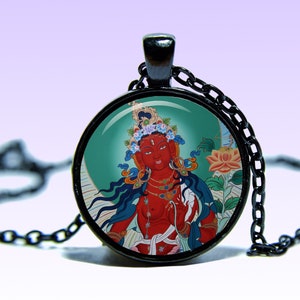 Rode Tara Godin-hangerketting: Dakini-amulet, yogabedel