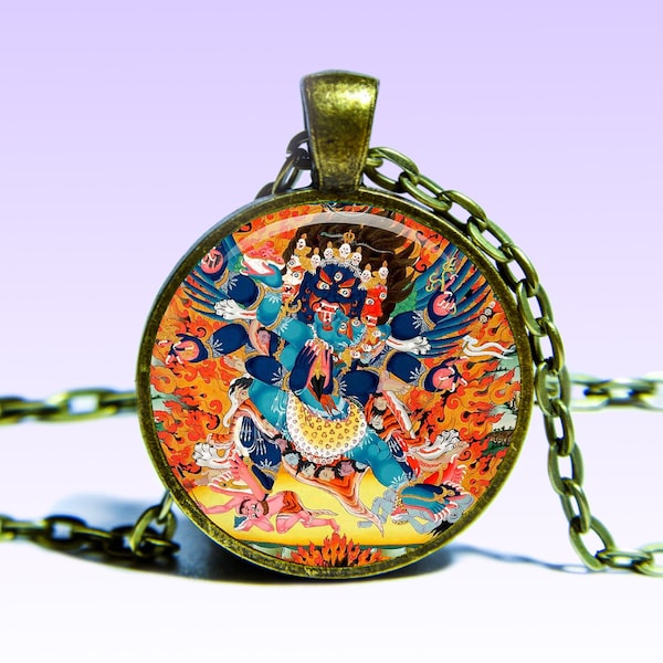 Vajrapani Amulet Vajrakilaya PENDANT Vajrakumara Necklece Om  Lotus NECKLACE Buddha Vajrasattva Amulet Charm Yoga Pendant