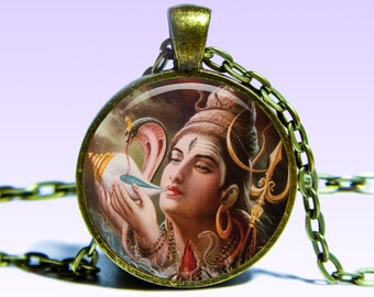 Lord Shiva Pendant Shiva NECKLACE Lord Jewelery Amulet Charm Pendant for Him or Her