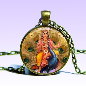 Murugan Kartikeya Pendant: Hindu God Necklace, Amulet Jewelry