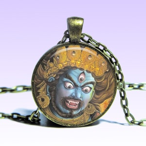 Mahakala Amuleto Mahākāla COLLANA Namse Amuleto Lotus Om Dàhēitiān Daeheukcheon Daikokuten Ciondolo Yoga
