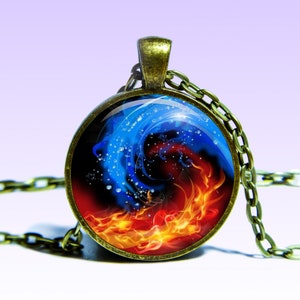 Yin Yang Fire Ice Etsy Australia