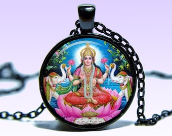 シヴァとパールヴァティのペンダントネックレス：オム・ロータス・ヨガ