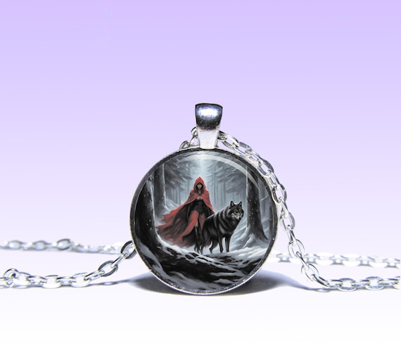 Collier Petit Chaperon Rouge - Pendentif émaillé Rouge, Neuf Avec étiquettes