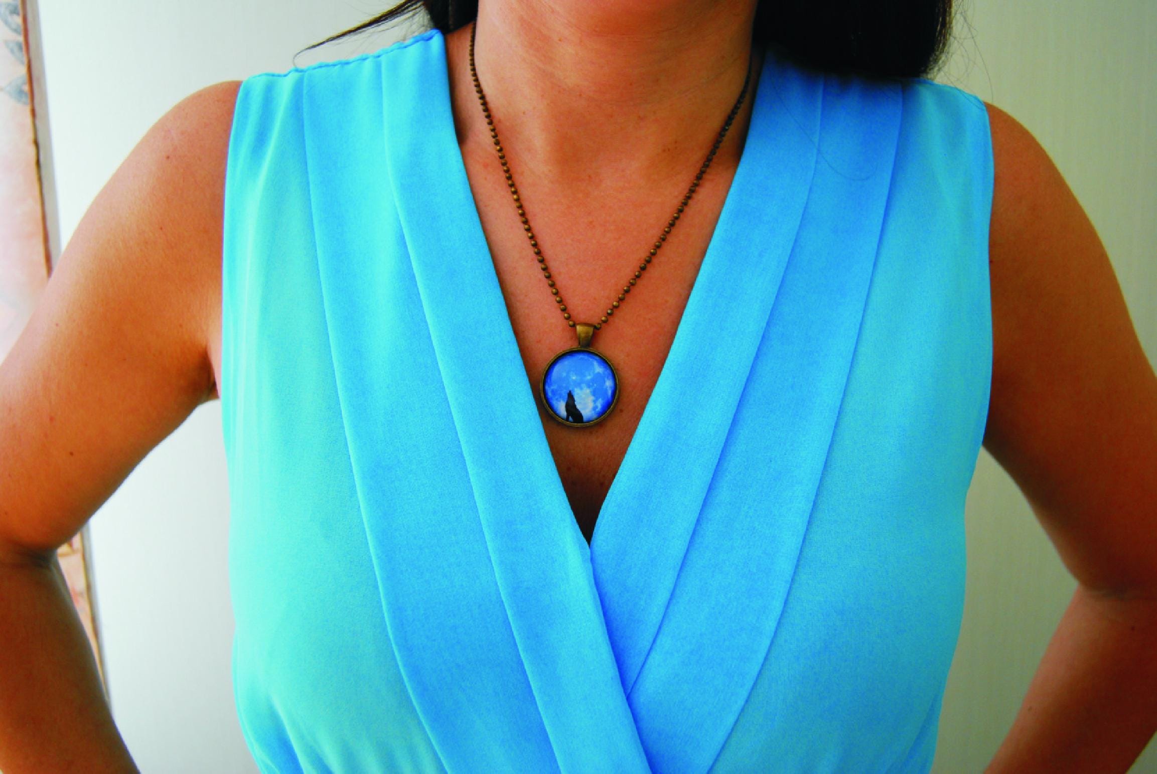 シヴァ神のペンダントネックレス：ヨガ・オーム・チャーム・ロータス