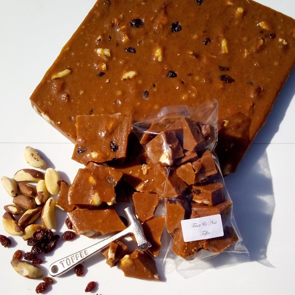 Fruit & Nut Toffee - Delicious Handmade Old-Fashioned Toffee