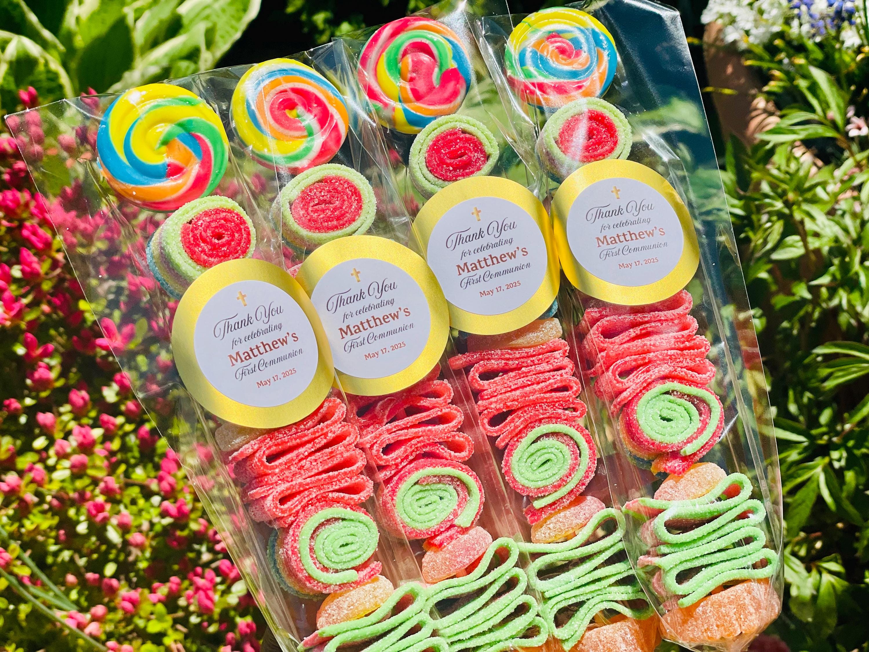 Gelatin-Free Candy Kabob Party Favors - Set of 20