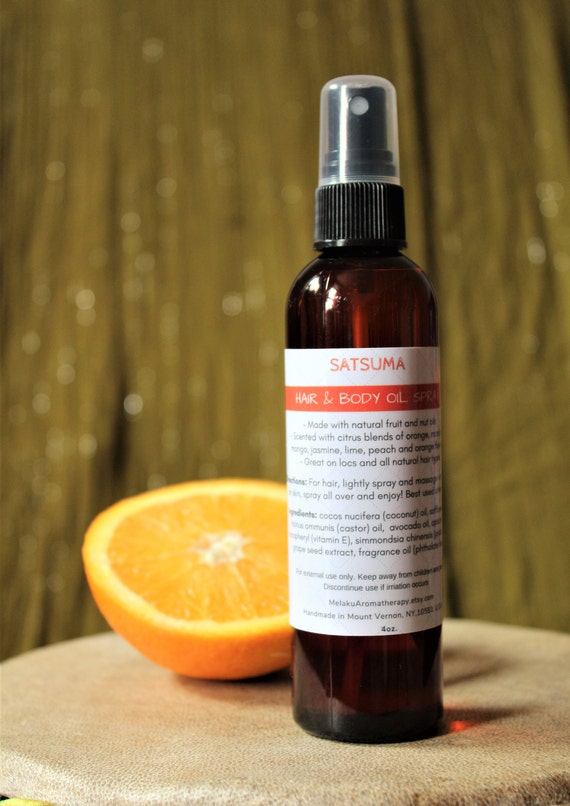 Satsuma Dreadlock Hair and Body Oil Spray 4oz Natural Hair Etsy