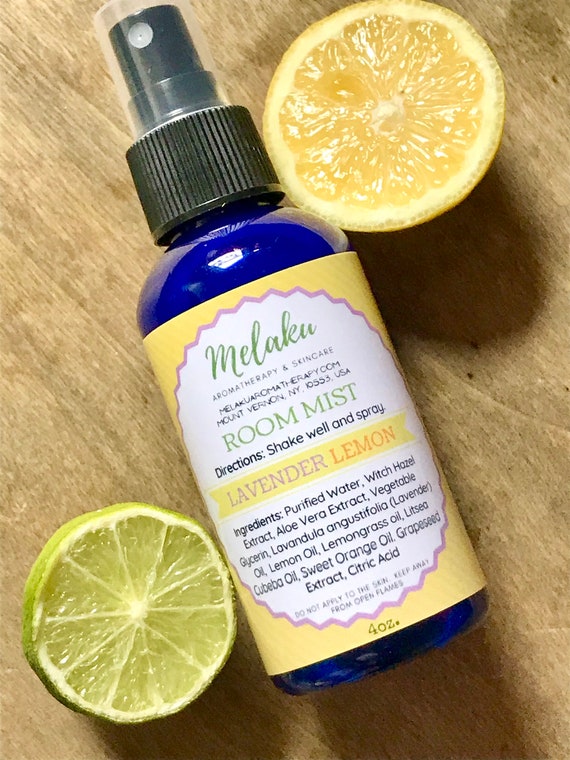 Lavendel Zitrone, Spray für ätherisches Öl, Aromatherapie Leinen Spray, Auto Lufterfrischer, 4 oz