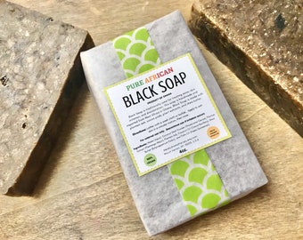 Melaku Aromatherapie Afrikanische Schwarze Seife 100 g.