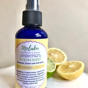 Lavender Lemon, Essential Oil Spray, Aromatherapy Linen Spray, Car Air Freshner, 4 oz. image 5