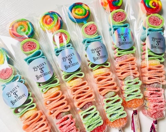 Sour Candy Kabobs: Colorful Party Favors, Custom Candy Buffet