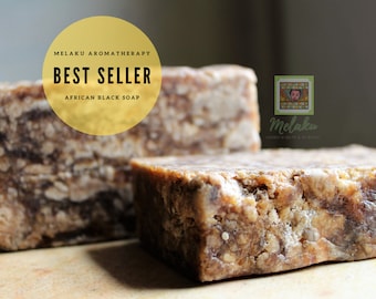 Melaku Aromatherapy African Black Soap 4oz.