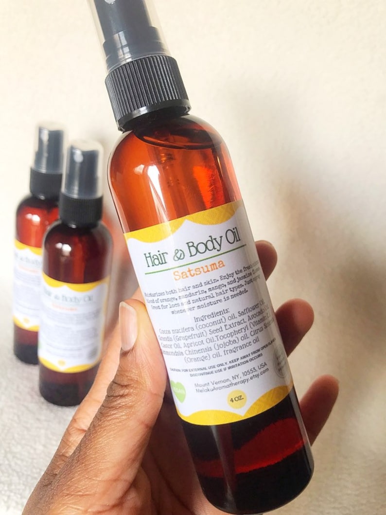 Satsuma Dreadlock Hair and Body Oil Spray 4oz Natural Hair Etsy
