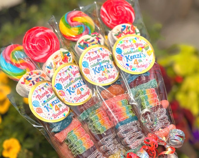 Gelatin-Free Candy Kabob Party Favors - Set of 20