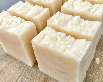 8 Soap Bars, Handmade Soap Loaf, 2 lbs, Wholesale, Choose A Scent, Natural Soap, Vegan Soap, Party Favors, Wedding Favors, White Soap Bars
