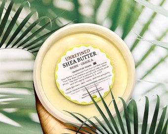 Organic, Unrefined Shea Butter, 8 oz.