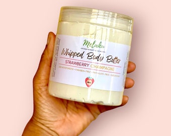 16 oz, Whipped Body Butter, Body Cream, Vegan Skincare, Moisturizer,  Raw Shea Butter, Mango Butter